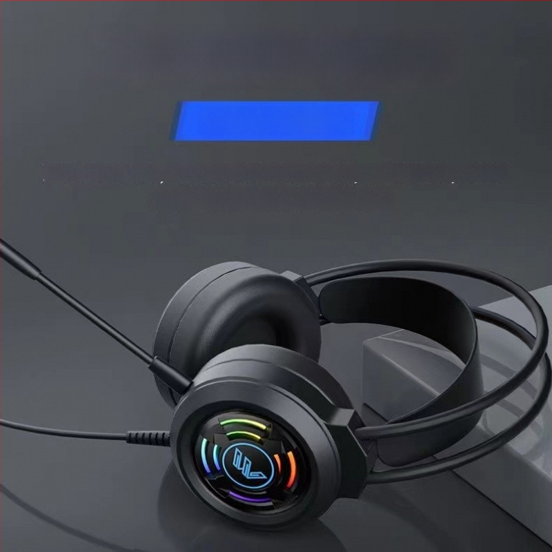 Spēļu austiņas ar 7.1 telpisko skaņu, ar kabeli, virs ausīm, ar mikrofonu, datoram un klēpjdatoram