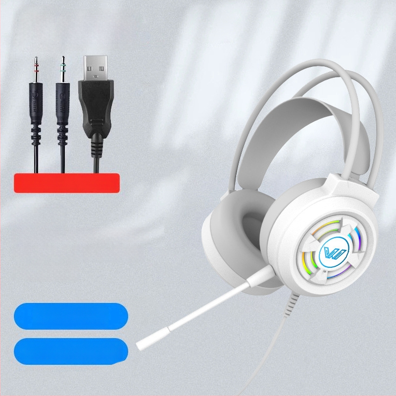 Spēļu austiņas ar 7.1 telpisko skaņu, ar kabeli, virs ausīm, ar mikrofonu, datoram un klēpjdatoram