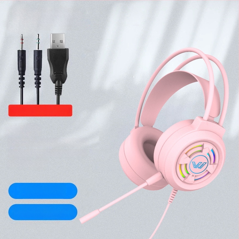 Spēļu austiņas ar 7.1 telpisko skaņu, ar kabeli, virs ausīm, ar mikrofonu, datoram un klēpjdatoram