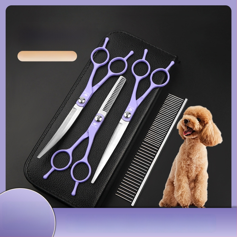 Set de foarfeci pentru îngrijirea animalelor Gutche — oțel inoxidabil, foarfeci de tunsoare pentru câini, ambalaj de 400 bucăți, marcă privată autorizată