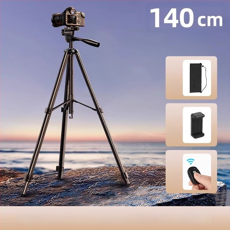 Vastagított szénacélból készült kamerat tripod DSLR és tükör nélküli kamerákhoz — hordozható háromszög állvány