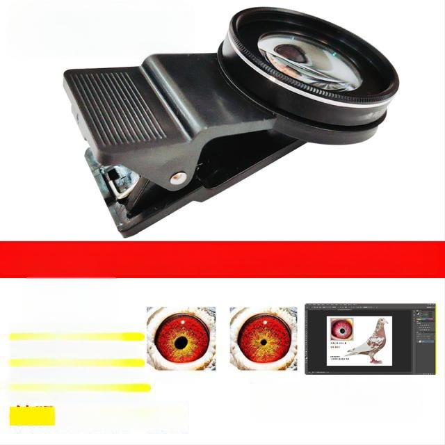 Lunetă macro pentru porumbei cu lupă pentru fotografierea ochilor păsărilor (Universal)