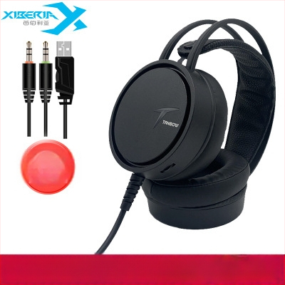 Spēļu USB vada austiņas ar 50 mm skaļruņiem, iebūvēts mikrofons, frekvences diapazons 20 Hz–20 kHz, saderīgs ar PC