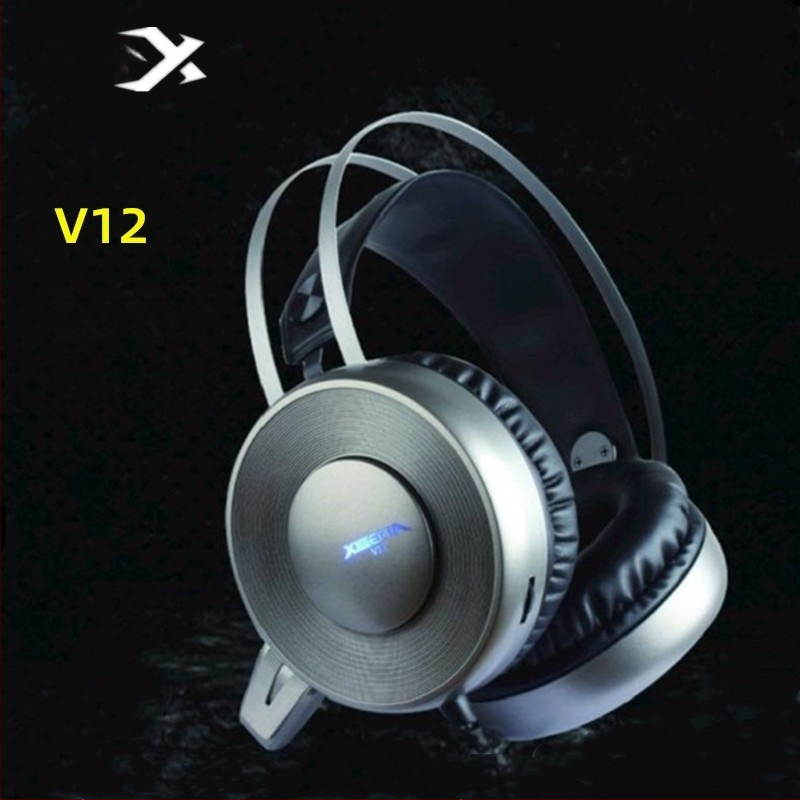 Spēļu USB vada austiņas ar 50 mm skaļruņiem, iebūvēts mikrofons, frekvences diapazons 20 Hz–20 kHz, saderīgs ar PC