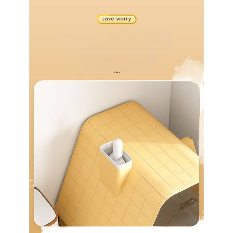 Πλήρως κλειστό κουτί άμμου γάτας με σχεδίαση-συρταριού και έλεγχο οσμών