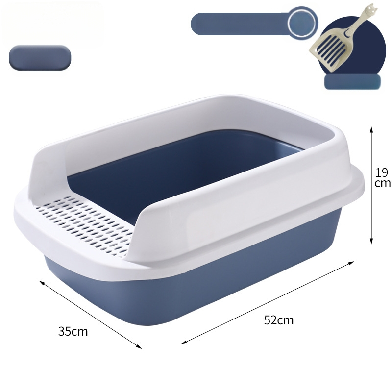 Ημι-κλειστή λεκάνη γάτας με ενσωματωμένο δίσκο, PP υλικό, Jasley