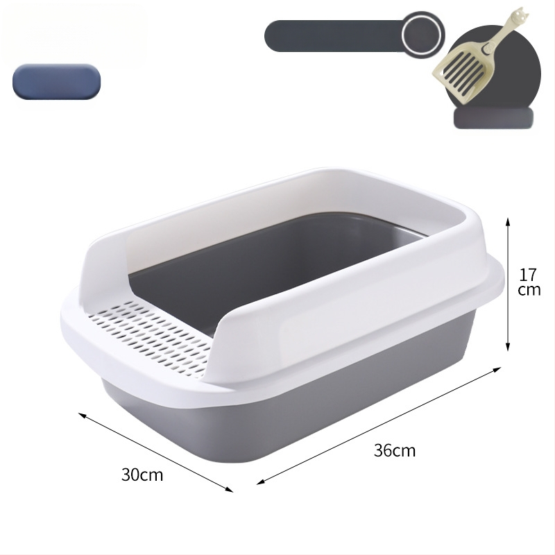 Ημι-κλειστή λεκάνη γάτας με ενσωματωμένο δίσκο, PP υλικό, Jasley