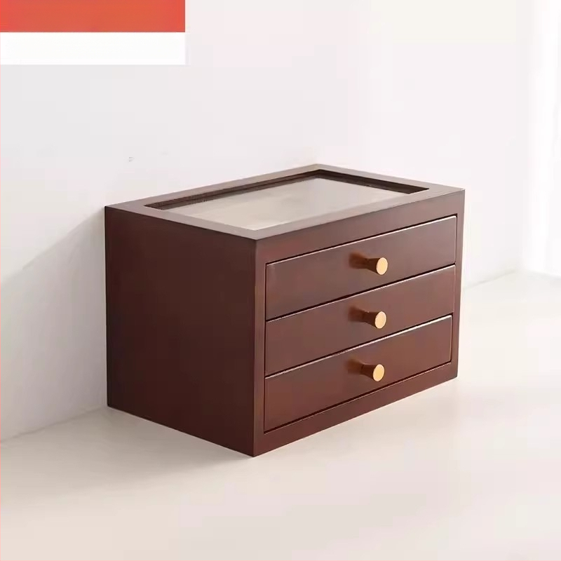 Massiivpuidust juveelikarp, hiina stiilis retro, sahtlitega, mitmekihiline konstruktsioon, tugev ehitus