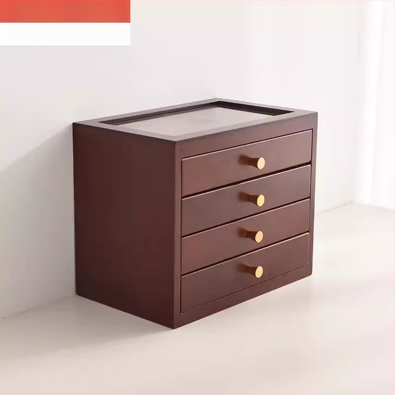 Massiivpuidust juveelikarp, hiina stiilis retro, sahtlitega, mitmekihiline konstruktsioon, tugev ehitus