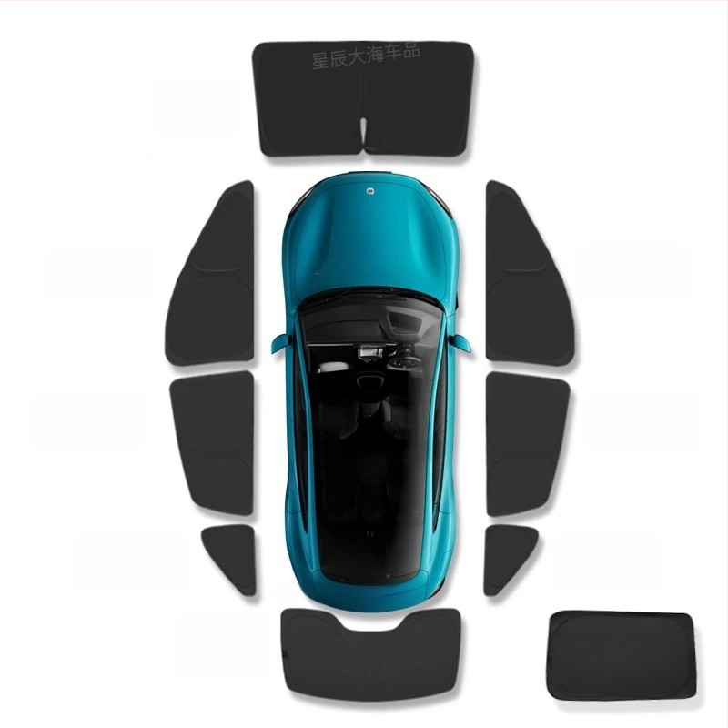 Sõiduki päikesekaitse kardin Xiaomi Su7Yu7 — Oxford kangas, kinnitamine imuklappidega, privaatsuse kaitse, soojusisoloatsioon, logotüübi printimise võimalus