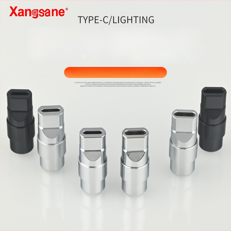 Xangsane XS-T1031 Cablu de date cu interfețe USB/Lightning/Type-C PD, carcasă metalică