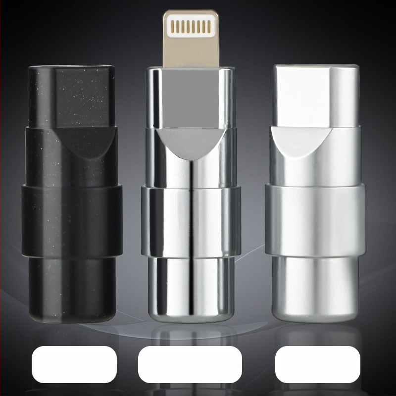 Xangsane XS-T1031 Cablu de date cu interfețe USB/Lightning/Type-C PD, carcasă metalică