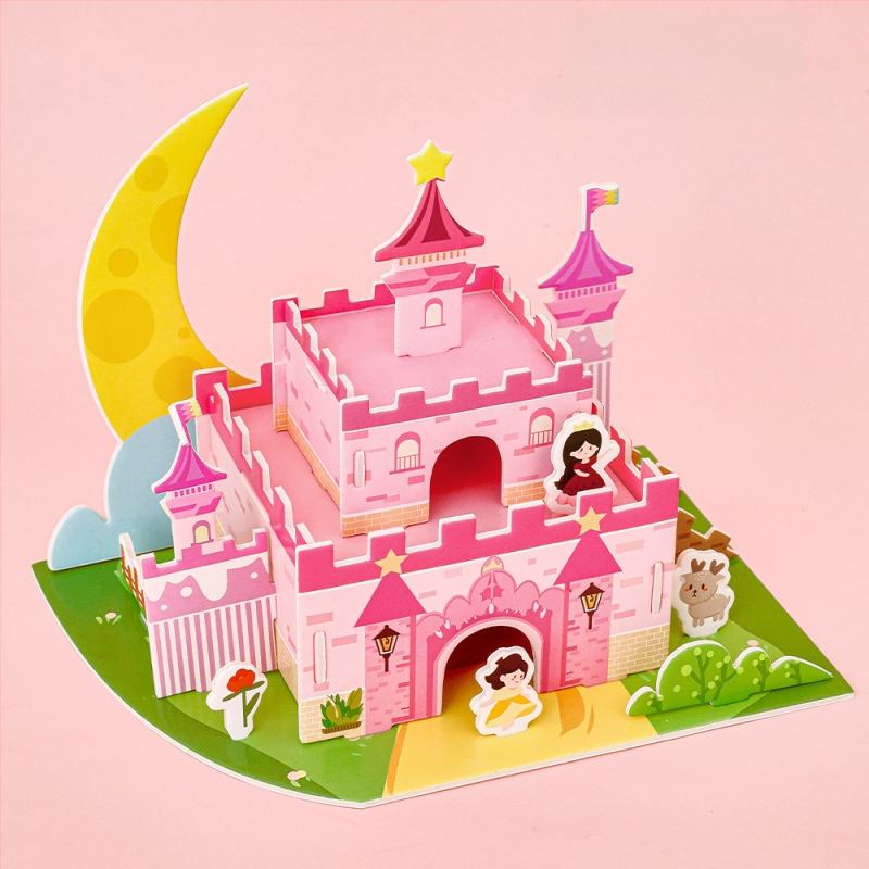 Αφρώδης 3D παζλ κάρτα για παιδιά 4–6 ετών, DIY εκπαιδευτικό παζλ με προσαρμογή λογοτύπου