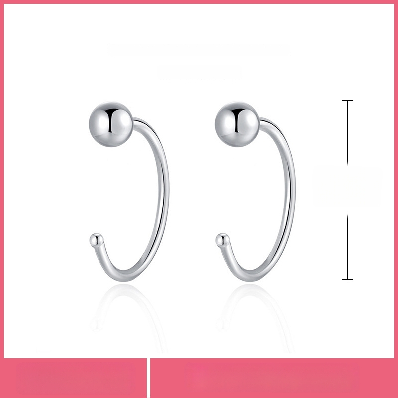 S999 чисто сребърни обеци, марка Silver Town, гравирана повърхност, семпъл стил