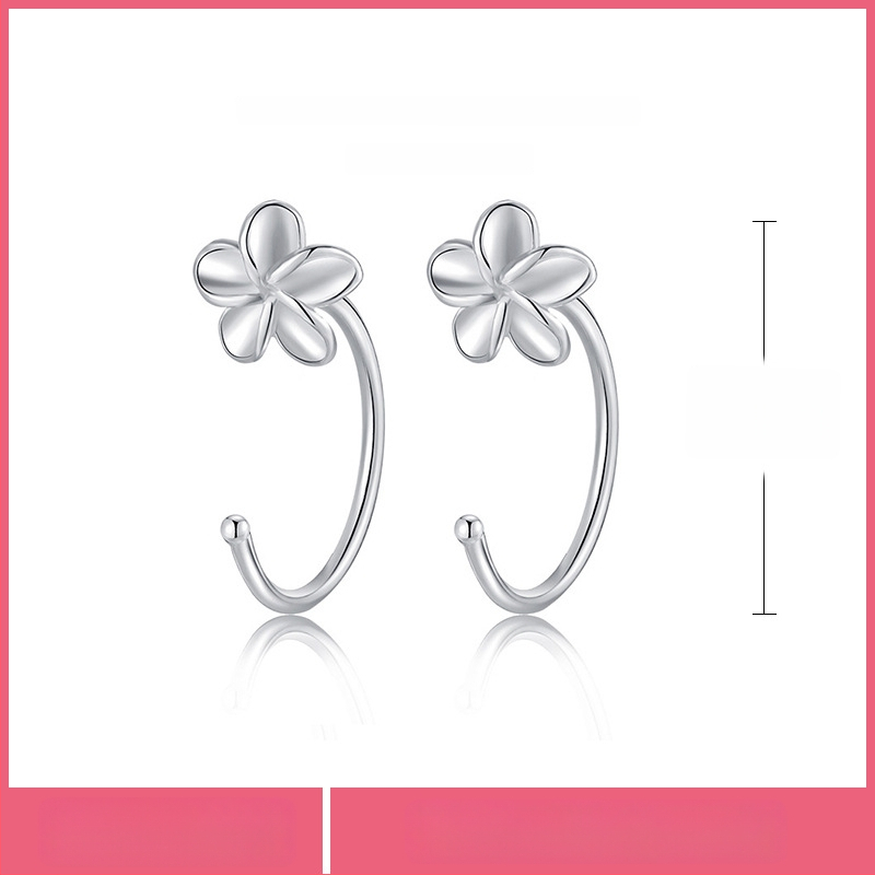 S999 чисто сребърни обеци, марка Silver Town, гравирана повърхност, семпъл стил