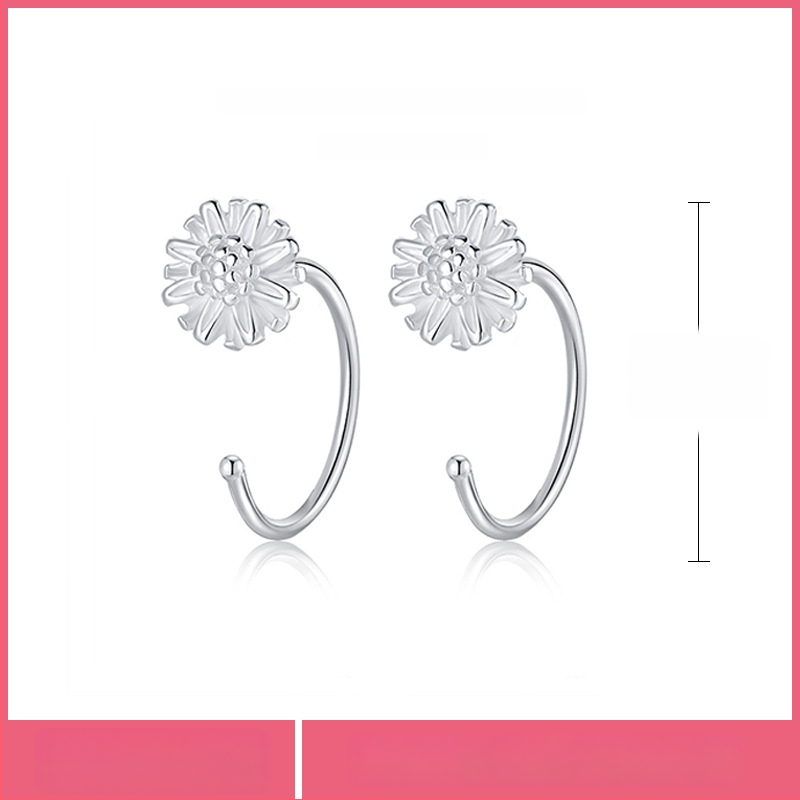 S999 чисто сребърни обеци, марка Silver Town, гравирана повърхност, семпъл стил