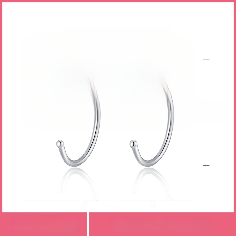 S999 чисто сребърни обеци, марка Silver Town, гравирана повърхност, семпъл стил