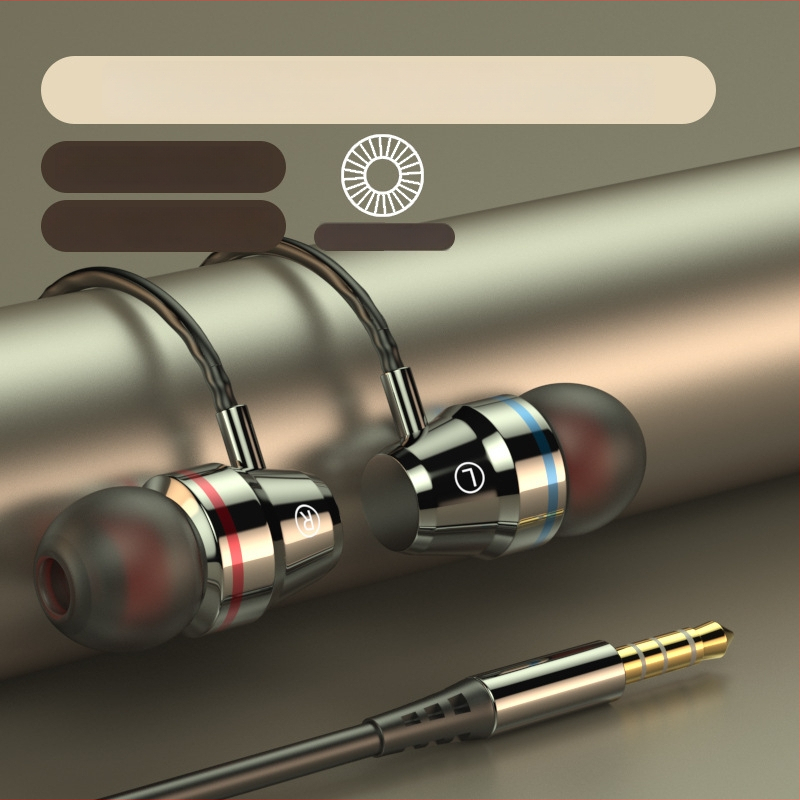 Iekšējās ausu austiņas ar Type-C savienotāju, 1,2 m vads, spēcīgs basu, trokšņu izolācija, silikona/metāla uzgaļi, modelis F5-11