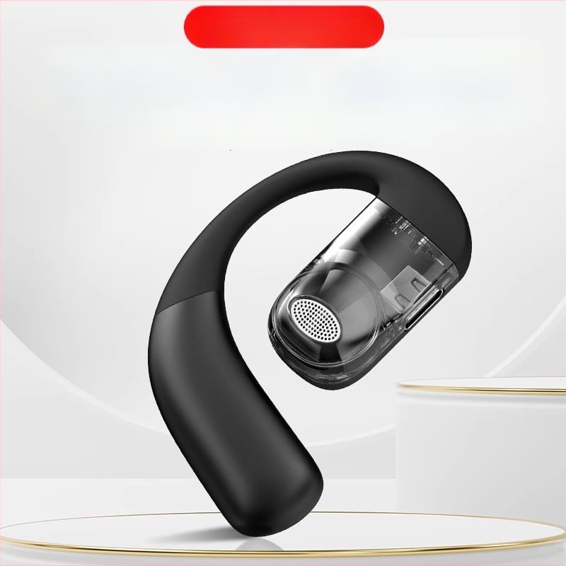 Bluetooth слушалка с костна проводимост – едностранна, закачена към ухото, Bluetooth 5.4, обхват 10 м, над 8 часа работа