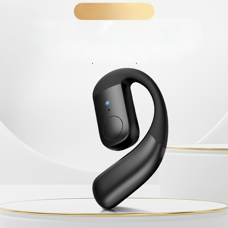 Bluetooth слушалка с костна проводимост – едностранна, закачена към ухото, Bluetooth 5.4, обхват 10 м, над 8 часа работа