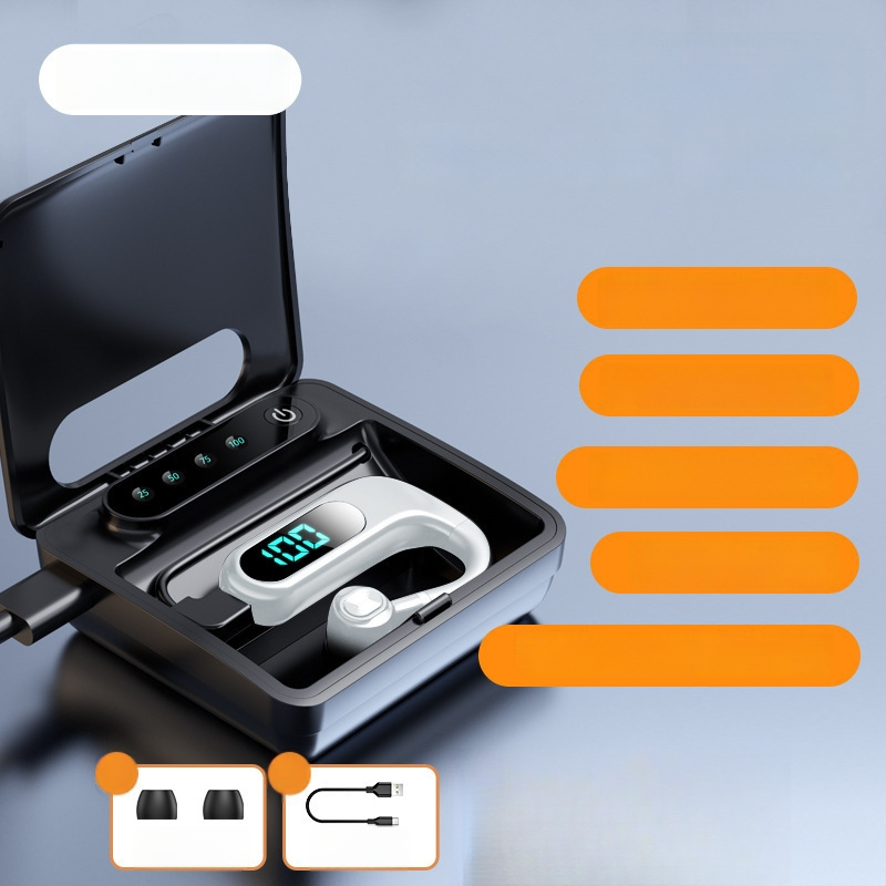 Bluetooth ausu klausule ar ausu āķi, stereo, Huawei čipsets, Bluetooth 2.0, līdz 4 stundām darbības laiks