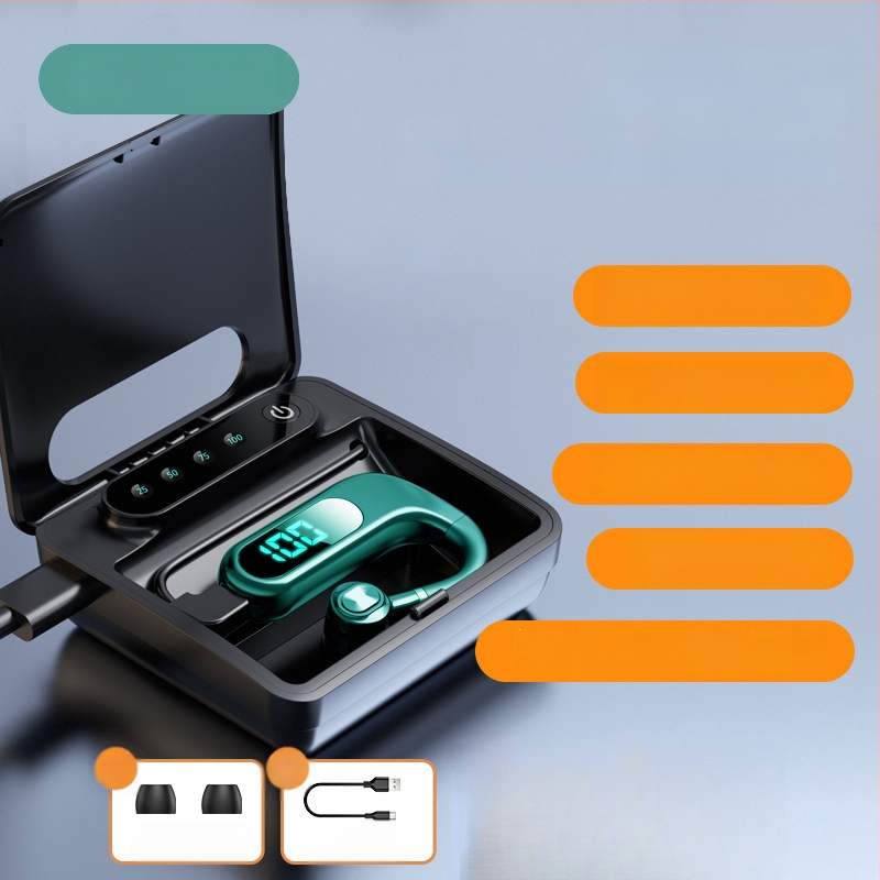 Bluetooth ausu klausule ar ausu āķi, stereo, Huawei čipsets, Bluetooth 2.0, līdz 4 stundām darbības laiks