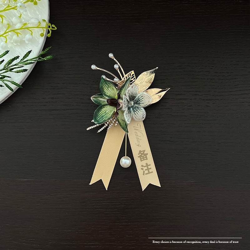 Miško stiliaus magnetinis korsage jaunikiui ir nuotakai, asmeninė dovana, tinkama Kalėdoms ir įsikūrimui
