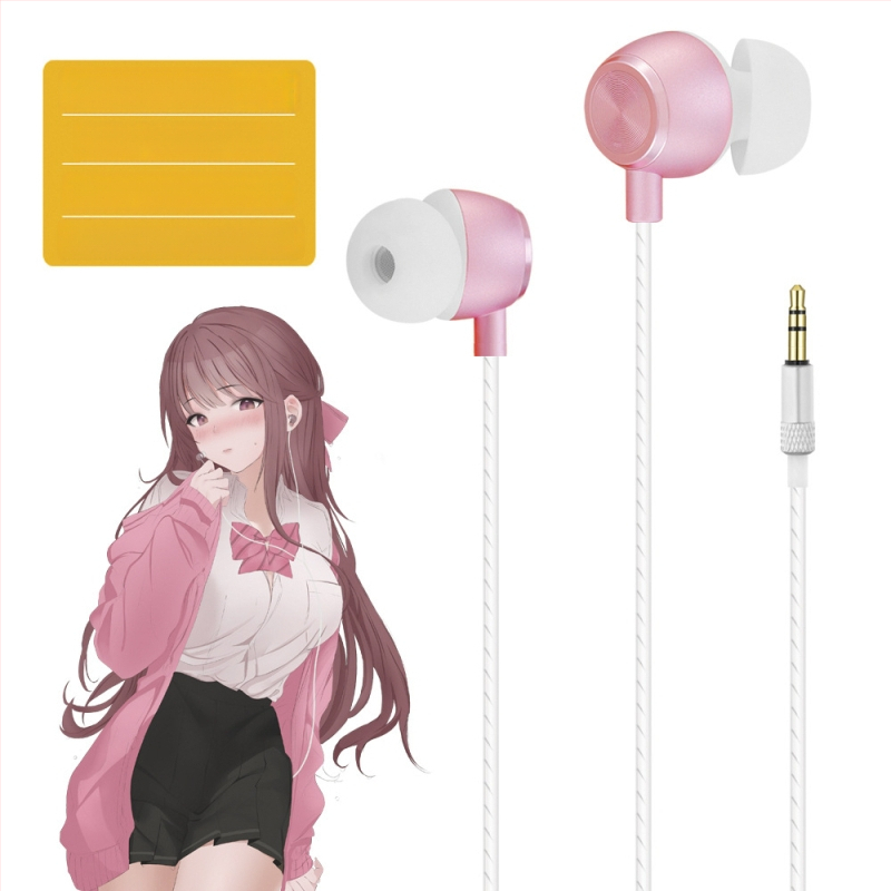 FRANSUN In-Ear vadu auskars ar mikrofonu, 3,5 mm taisnais spraudnis, 1,2 m kabelis, 10 mm draiveris