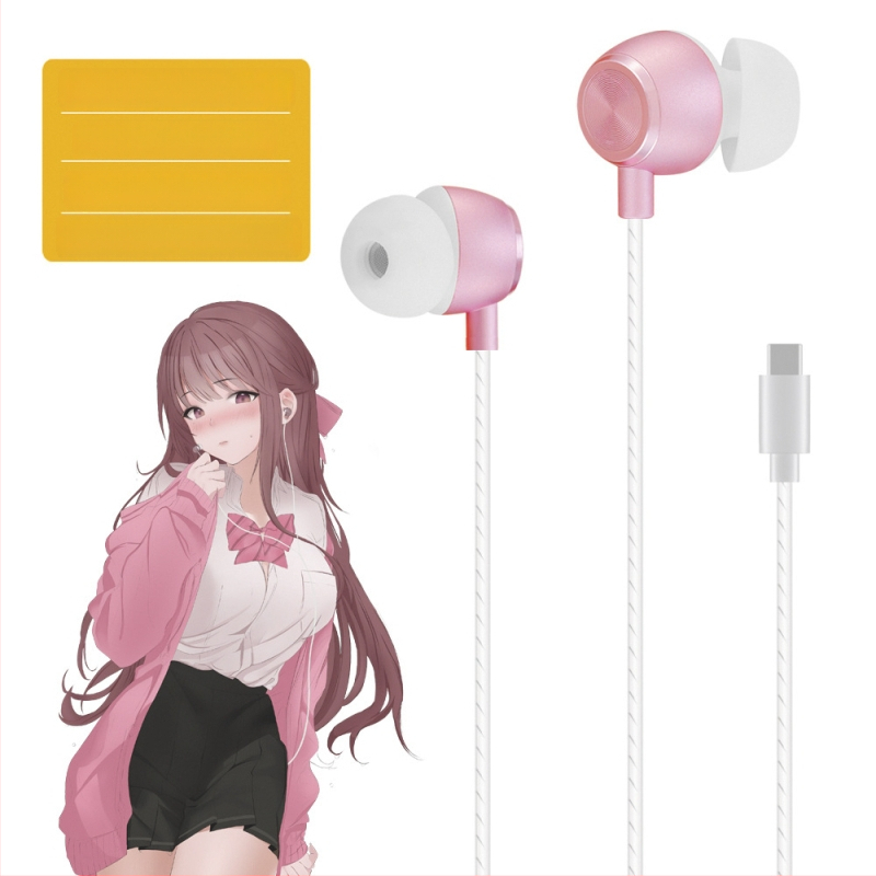 FRANSUN In-Ear vadu auskars ar mikrofonu, 3,5 mm taisnais spraudnis, 1,2 m kabelis, 10 mm draiveris