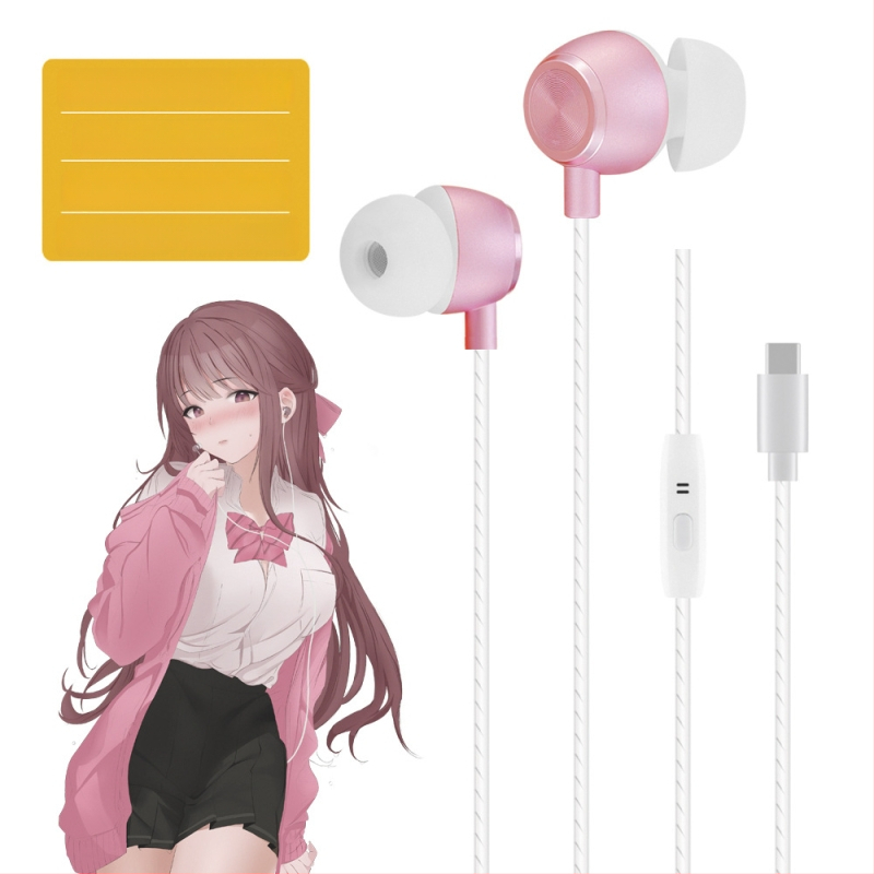 FRANSUN In-Ear vadu auskars ar mikrofonu, 3,5 mm taisnais spraudnis, 1,2 m kabelis, 10 mm draiveris