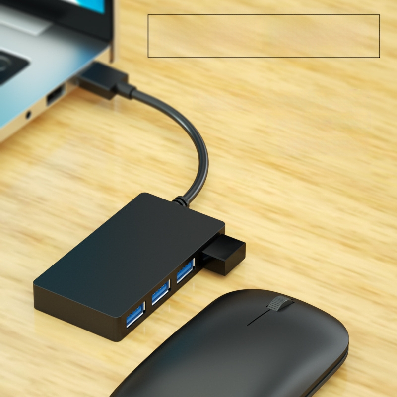 USB 3.0 hub, 4 priključka, proširenje 1–4, napajanje preko USB, kabel dužine 10 cm, prijenos 5DBps