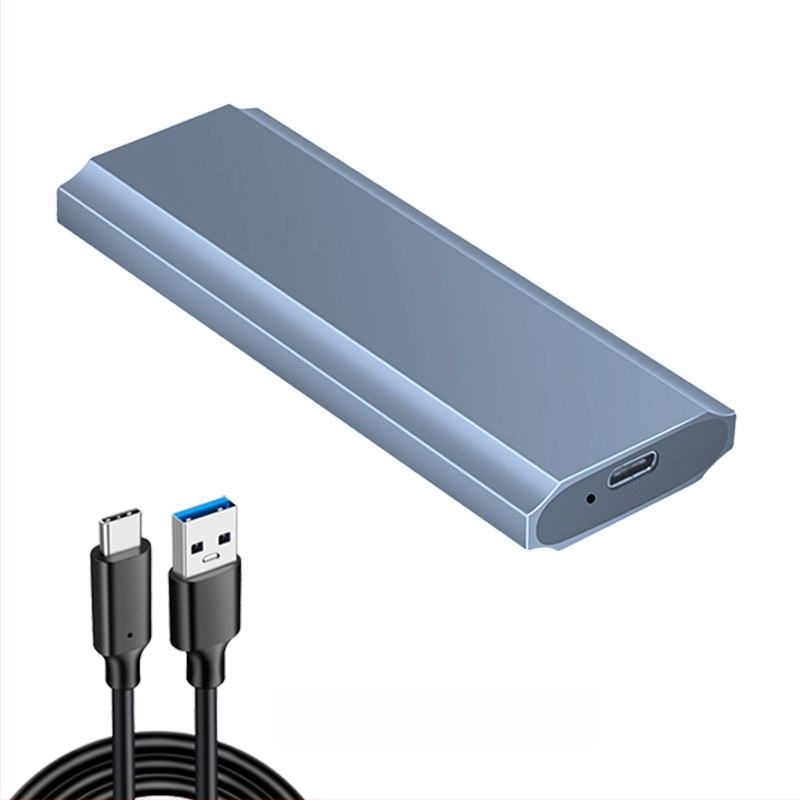 M.2 SSD dėžutė NVMe/NGFF/SATA, aliuminio lydinio korpusas, palaiko iki 2TB, duomenų perdavimo greitis 10Gbps/5Gbps