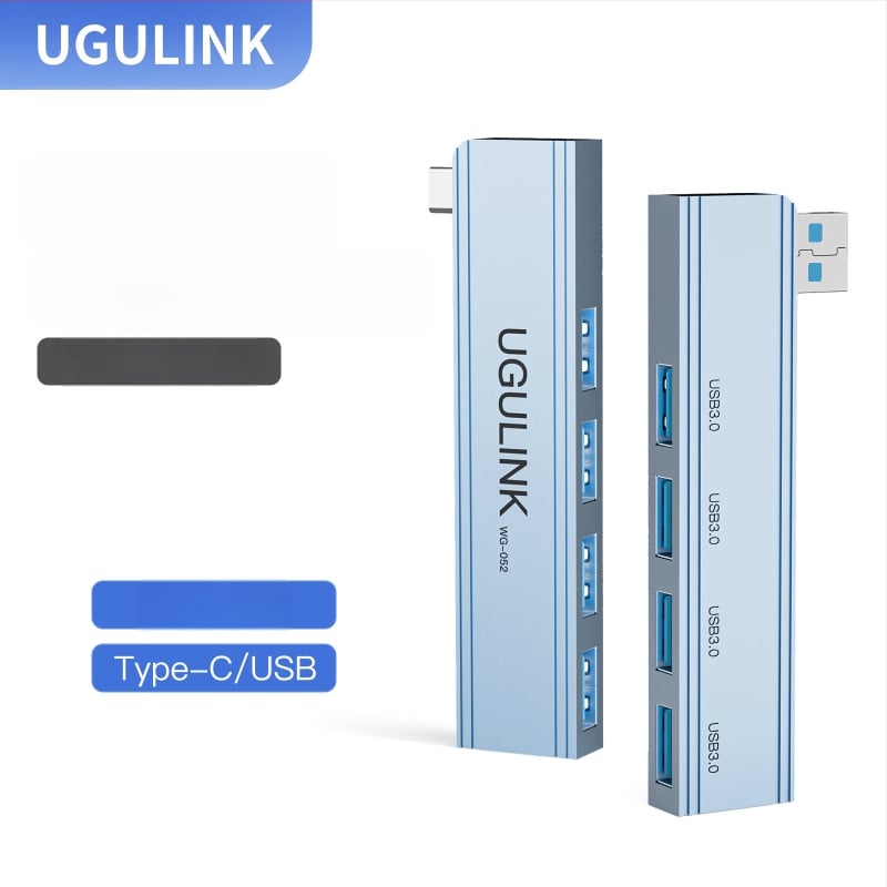 Type-C USB hub WG s četiri USB 3.0 porta — USB 3.0 sučelje, brzina prijenosa 3.0, bez vanjskog napajanja