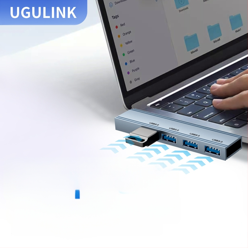 Type-C USB hub WG s četiri USB 3.0 porta — USB 3.0 sučelje, brzina prijenosa 3.0, bez vanjskog napajanja