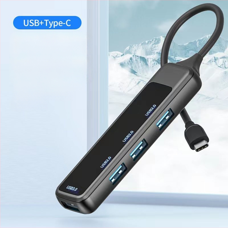H-388 USB proširivački dock s vanjskim napajanjem, USB 3.0 hub, 1–4 priključka, Type-C čitač kartica
