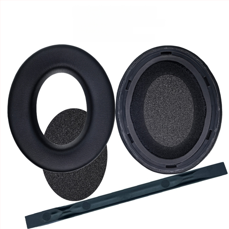 Ādas ausu spilventiņu vāciņi Sennheiser Momentum ausīm (1.–4. paaudze) – kazas āda, slīpi malas