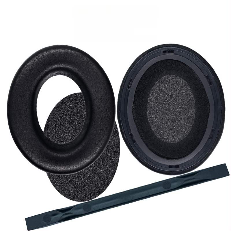 Ādas ausu spilventiņu vāciņi Sennheiser Momentum ausīm (1.–4. paaudze) – kazas āda, slīpi malas