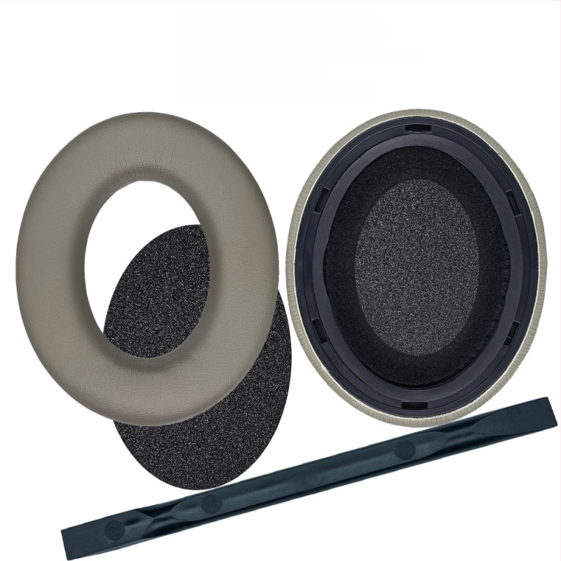 Ādas ausu spilventiņu vāciņi Sennheiser Momentum ausīm (1.–4. paaudze) – kazas āda, slīpi malas