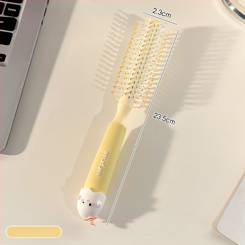 Pieptene portabil anti-static cu pernă de aer pentru păr creț la femei