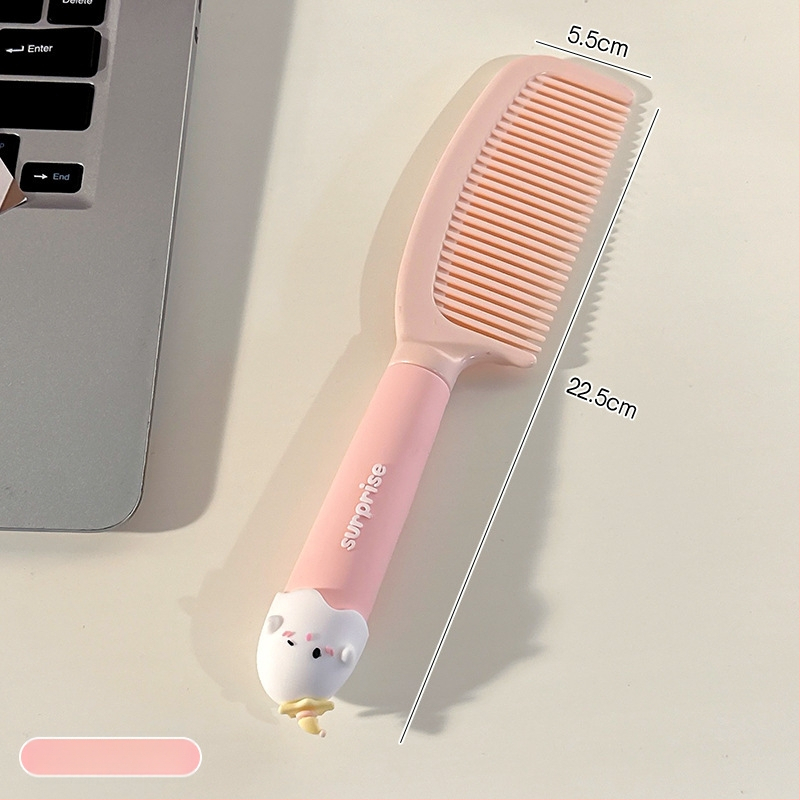 Pieptene portabil anti-static cu pernă de aer pentru păr creț la femei