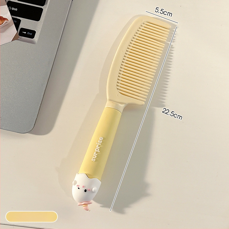 Pieptene portabil anti-static cu pernă de aer pentru păr creț la femei