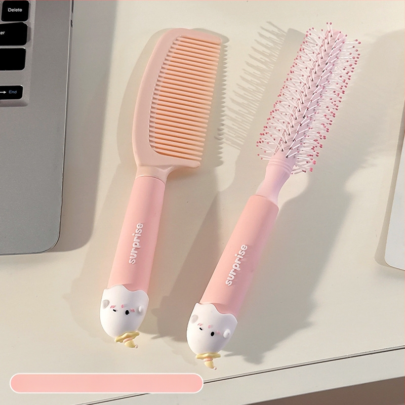 Pieptene portabil anti-static cu pernă de aer pentru păr creț la femei