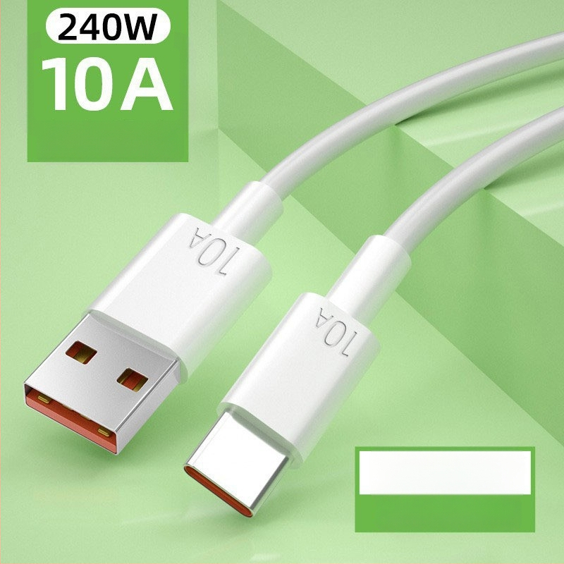Καλώδιο USB-C γρήγορης φόρτισης — συνδετήρας Type-C, μέγιστο 10A, υλικό TPE, πιστοποίηση 3C 2025260907000056