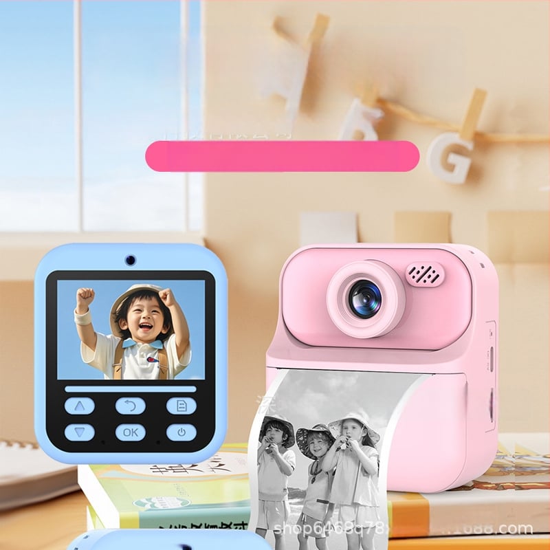 Детска цифрова камера с двойна камера, 48 MP, HD видео, 2,4-инчов LCD екран, TF карта