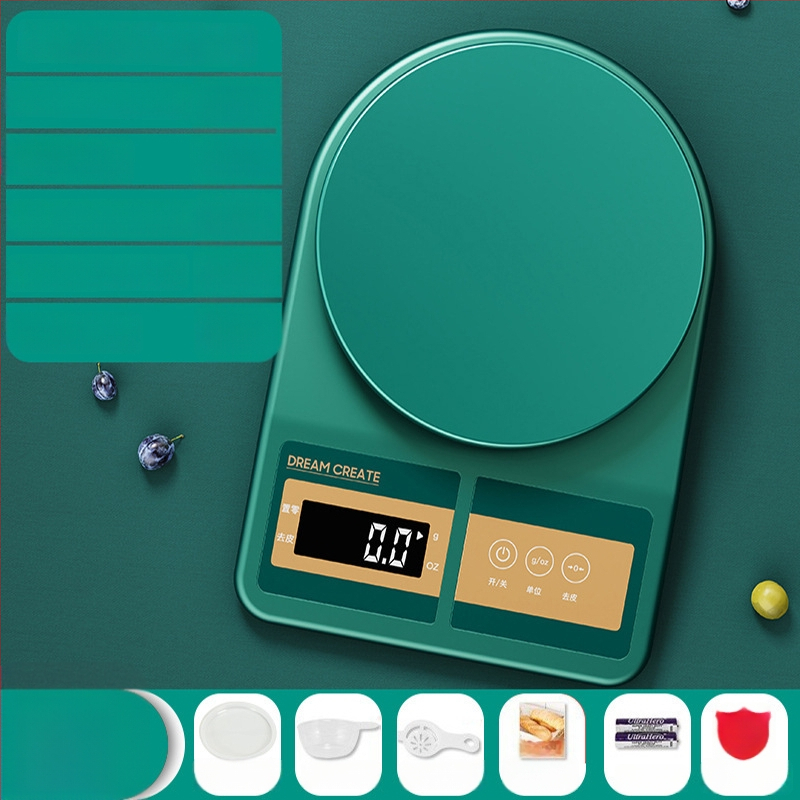 KO6M elektromos konyhai mérleg, 0,01 g pontosságú ételméréshez, háztartási használatra