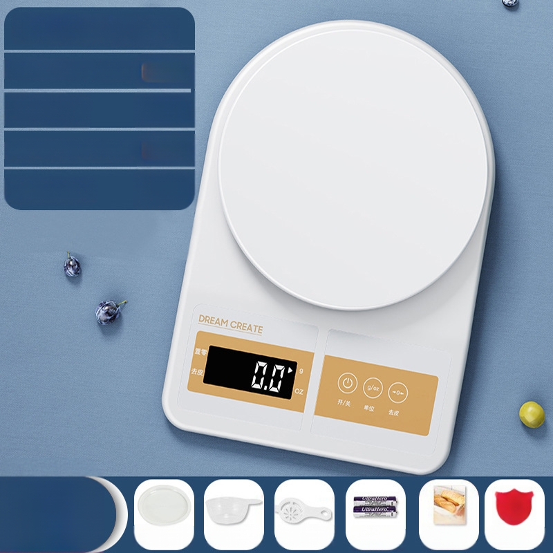 KO6M elektromos konyhai mérleg, 0,01 g pontosságú ételméréshez, háztartási használatra