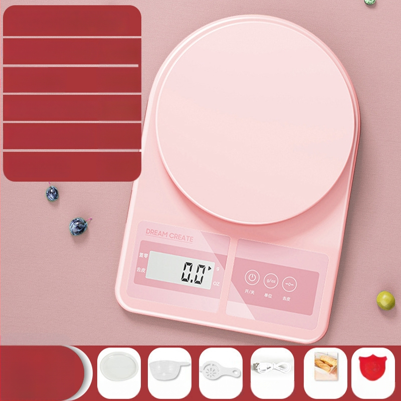 KO6M elektromos konyhai mérleg, 0,01 g pontosságú ételméréshez, háztartási használatra