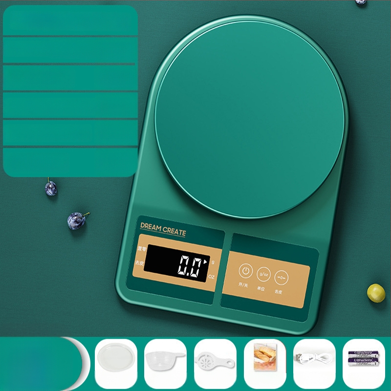 KO6M elektromos konyhai mérleg, 0,01 g pontosságú ételméréshez, háztartási használatra