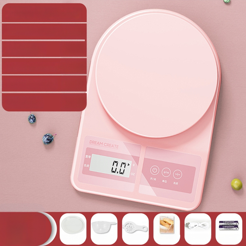 KO6M elektromos konyhai mérleg, 0,01 g pontosságú ételméréshez, háztartási használatra