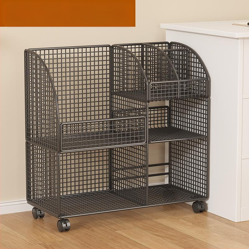 Μεταλλικό ράφι αποθήκευσης κάτω από το γραφείο με ροδάκια; απλός και μοντέρνος σχεδιασμός; εξατομικευμένα δείγματα